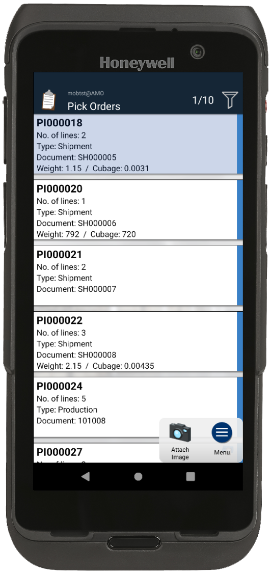 Optimized Picking Process | Mobile WMS BC/NAV Features